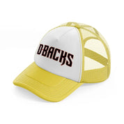 d backs yellow trucker hat