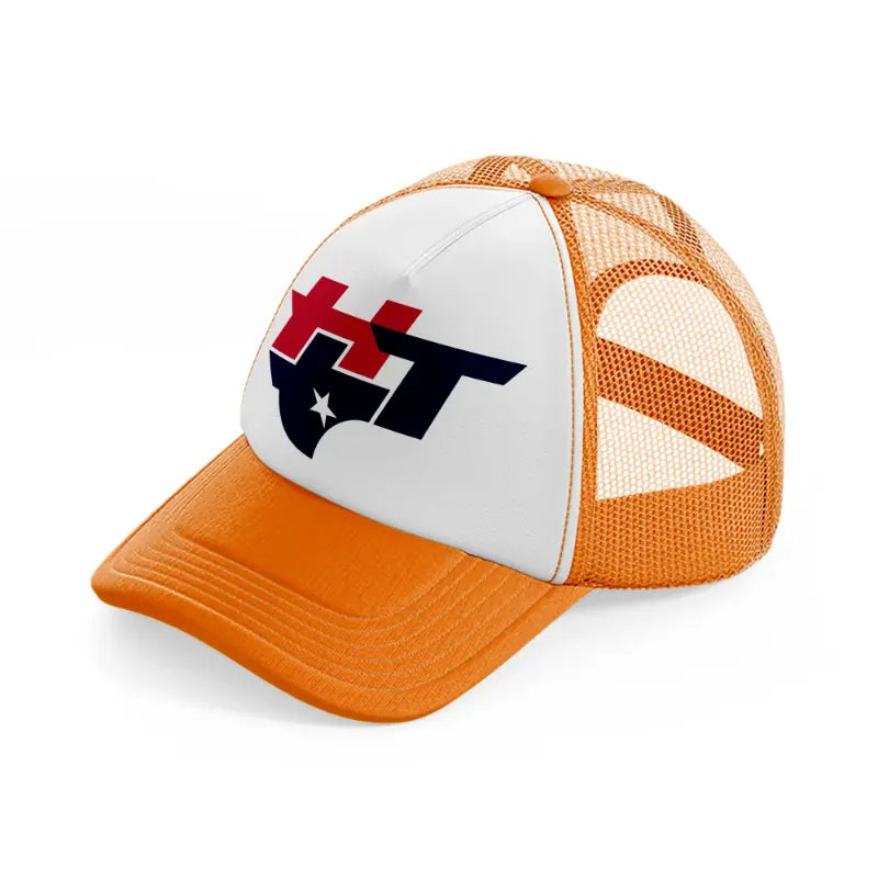 houston texans artwork-orange-trucker-hat