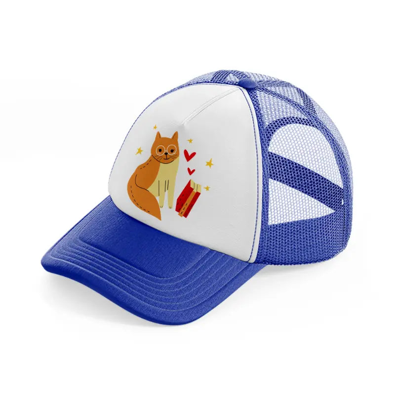 012-book-blue-and-white-trucker-hat