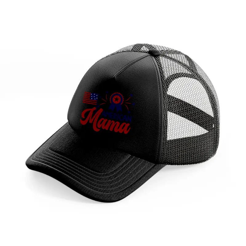 american mama-01-black-trucker-hat