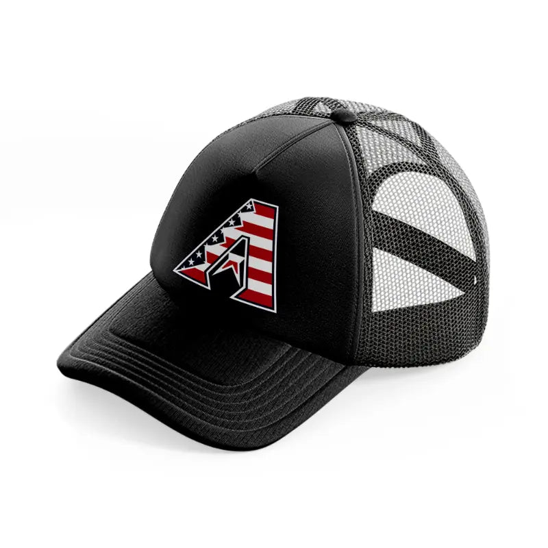 arizona diamondbacks usa black trucker hat