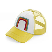 groovy shapes 02 yellow trucker hat