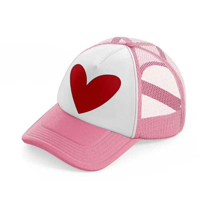 groovy elements-70-pink-and-white-trucker-hat