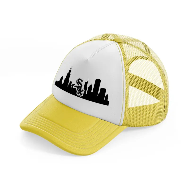 chicago white sox city shape-yellow-trucker-hat