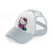 hello kitty lunchbox-grey-trucker-hat