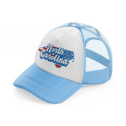 north carolina flag-sky-blue-trucker-hat