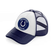 indianapolis colts-navy-blue-and-white-trucker-hat