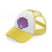 seashell yellow trucker hat