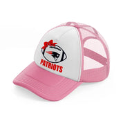 patriots ball-pink-and-white-trucker-hat