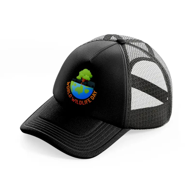 world-wildlife-day (4)-black-trucker-hat
