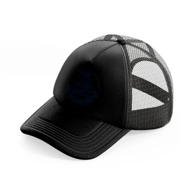 fisherman catch fish-black-trucker-hat