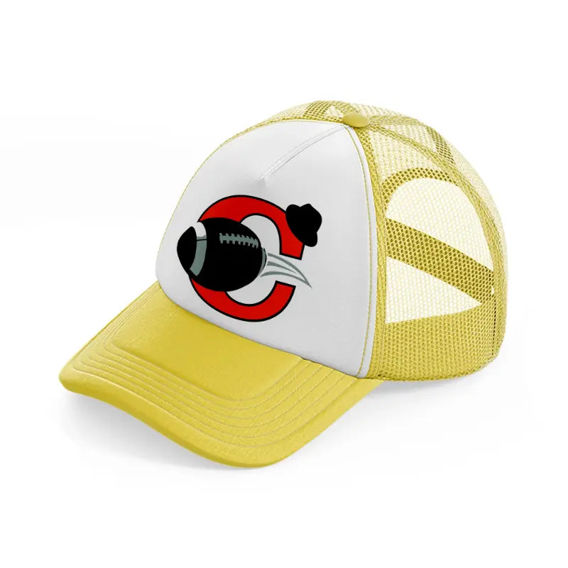 cleveland browns classic-yellow-trucker-hat