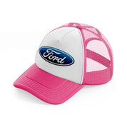 ford blue-neon-pink-trucker-hat