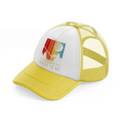 happy birdie to me multicolor-yellow-trucker-hat