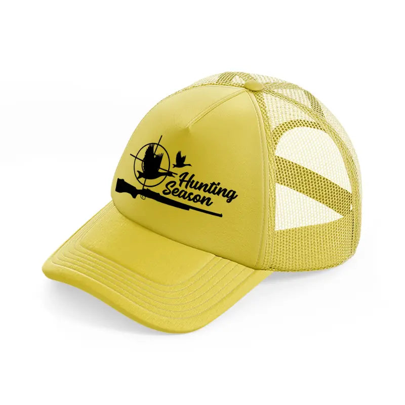 hunting season-gold-trucker-hat