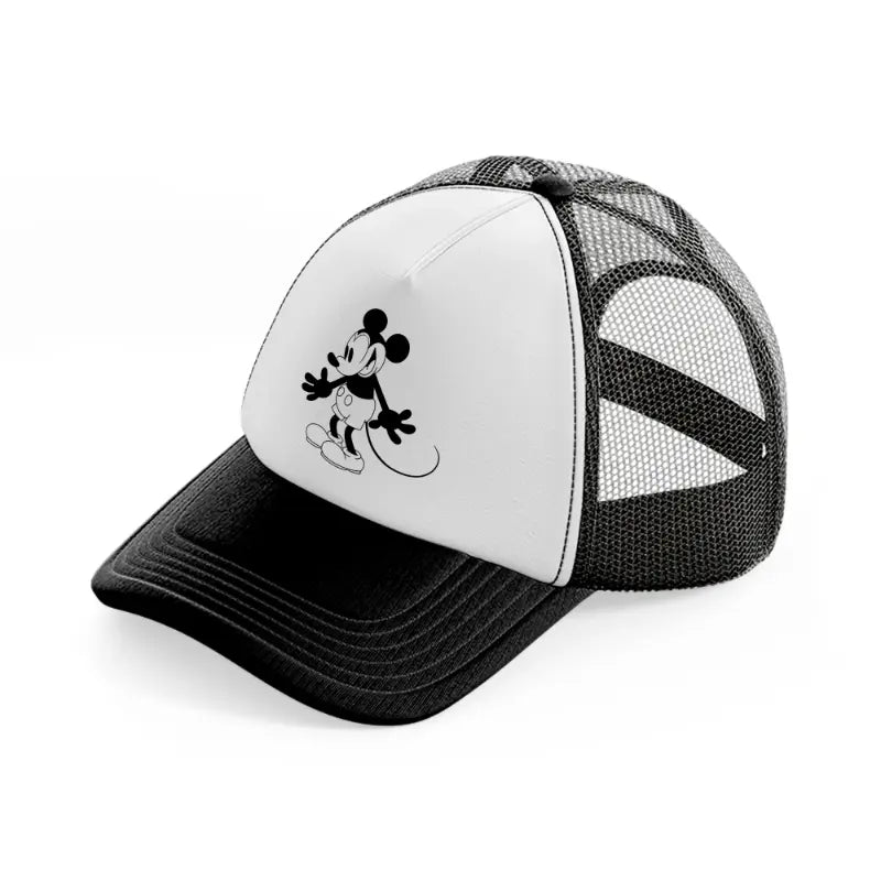 1928 mickey-black-and-white-trucker-hat