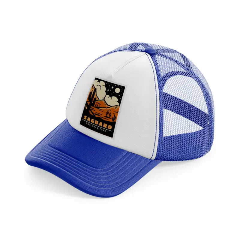 saguaro national park-blue-and-white-trucker-hat
