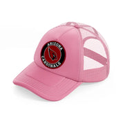 arizona cardinals circle-pink-trucker-hat