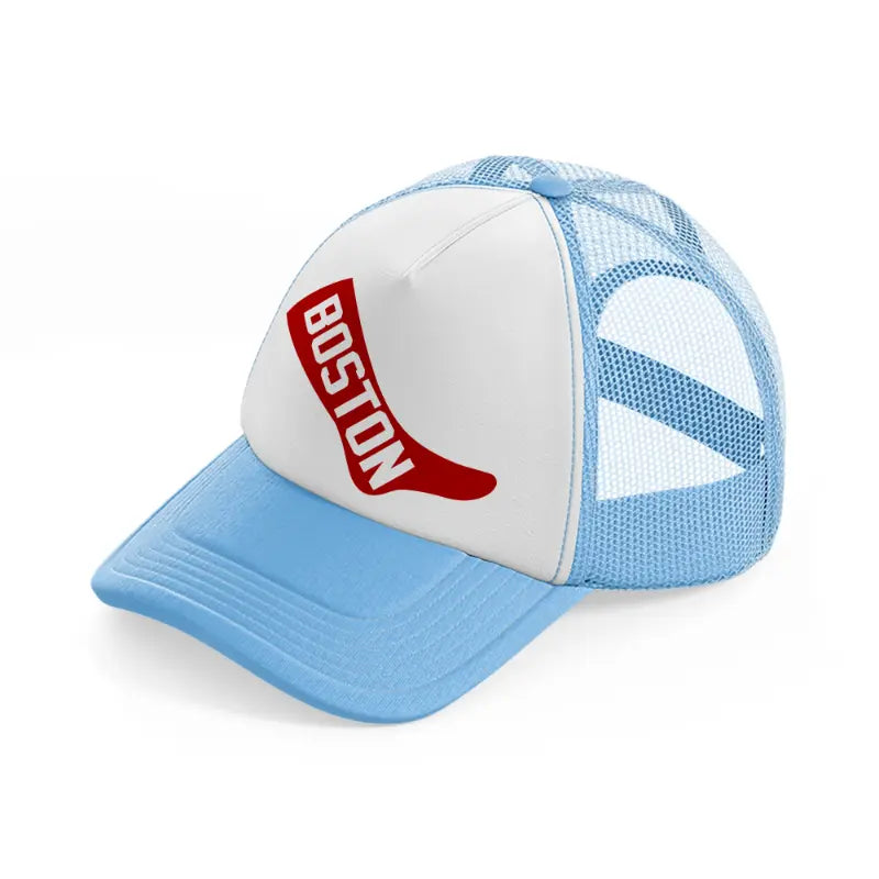 boston sock-sky-blue-trucker-hat