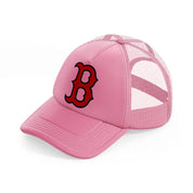 b from boston-pink-trucker-hat