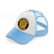 pittsburgh pirates-sky-blue-trucker-hat