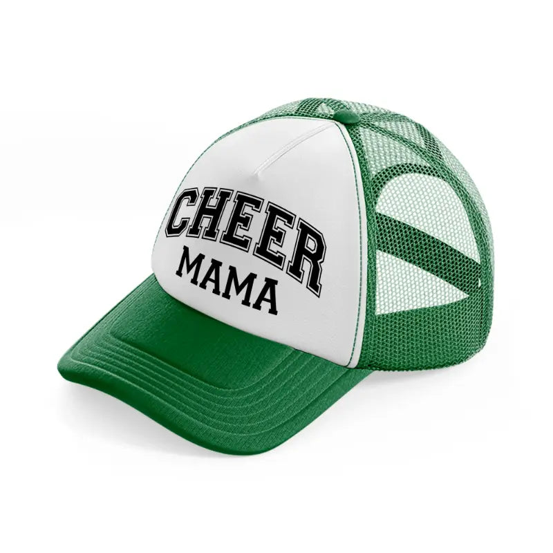 cheer mama-green-and-white-trucker-hat