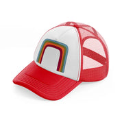 groovy shapes 02 red and white trucker hat