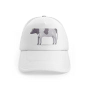 037 cow white trucker hat