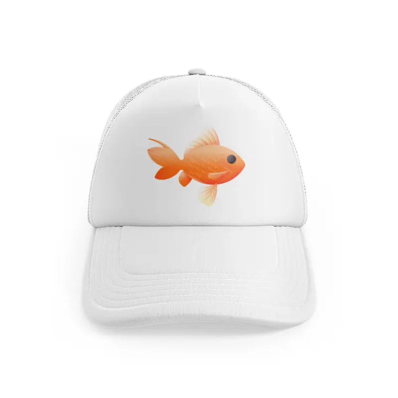 goldfish (1) white trucker hat