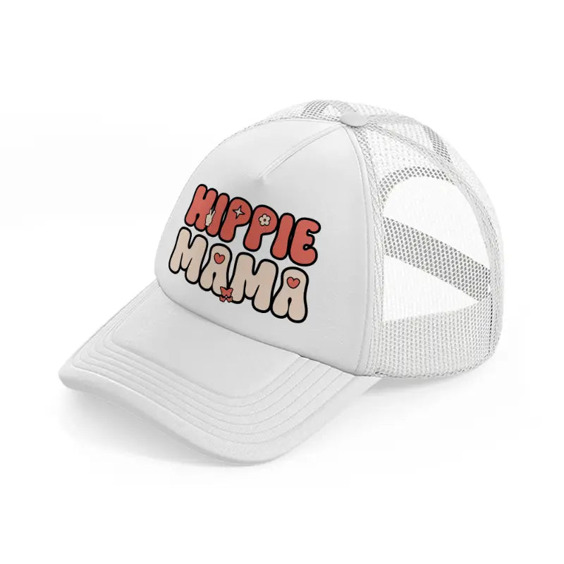 hippie mama (1)-white-trucker-hat
