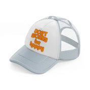 groovy love sentiments gs 03 grey trucker hat