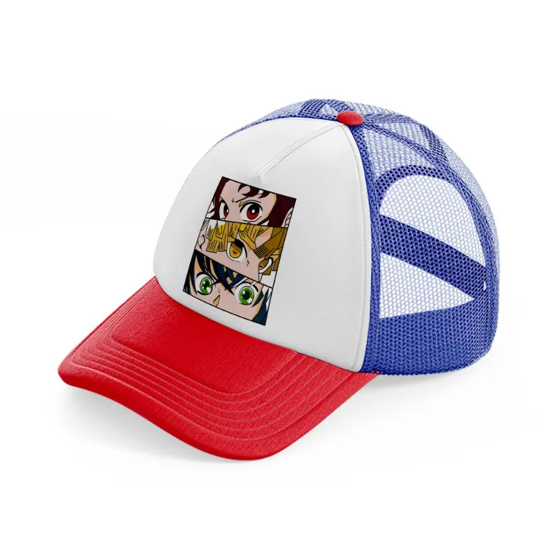 demon slayer-multicolor-trucker-hat