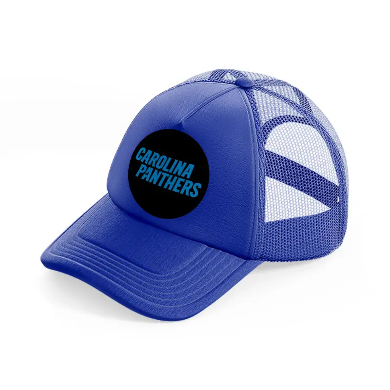 carolina panthers circle-blue-trucker-hat