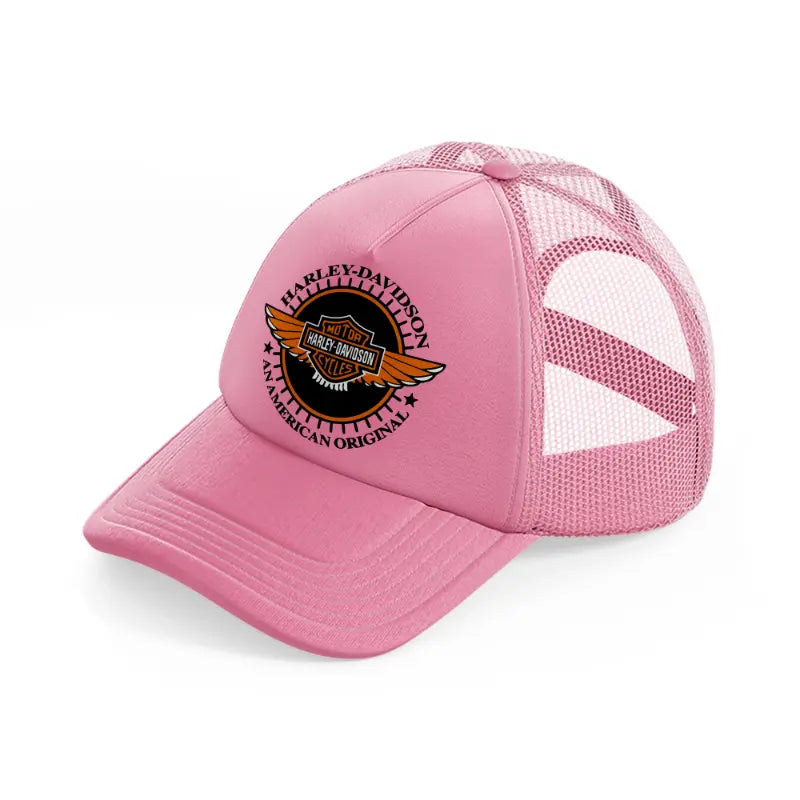 harley-davidson an american original-pink-trucker-hat