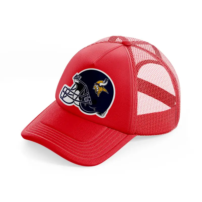 minnesota vikings helmet-red-trucker-hat