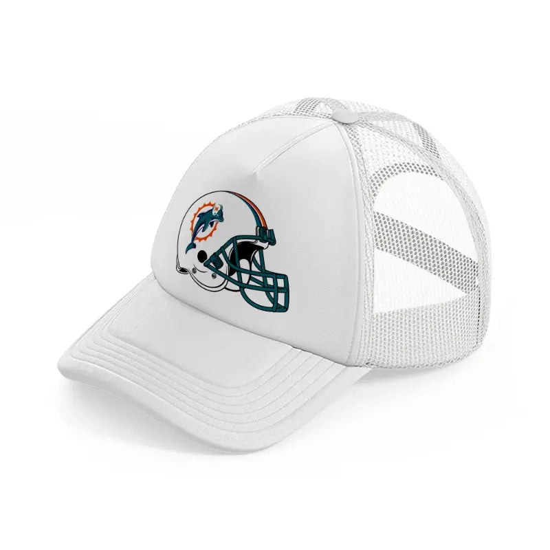 miami dolphins helmet-white-trucker-hat