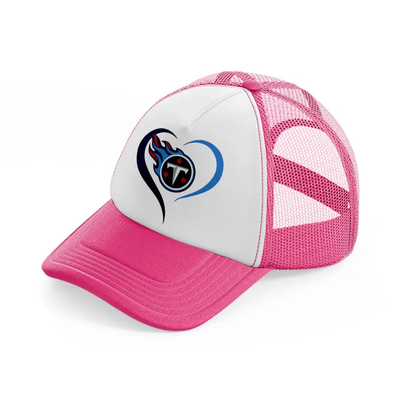 tennessee titans lover-neon-pink-trucker-hat