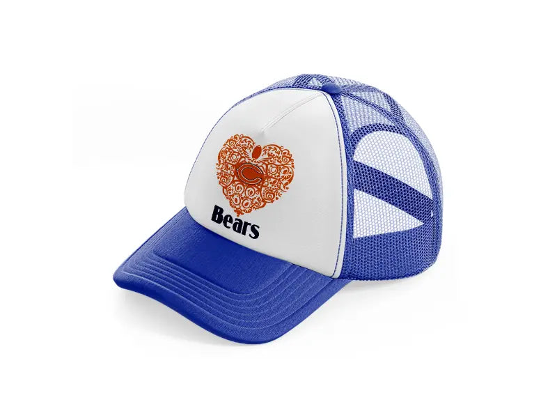 chicago bears lover-blue-and-white-trucker-hat