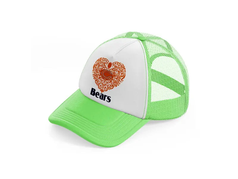 chicago bears lover-lime-green-trucker-hat