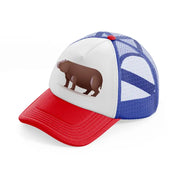 007 hippopotamus multicolor trucker hat