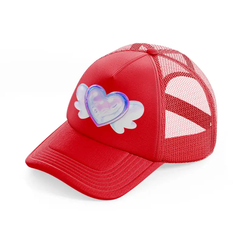 heart splash-red-trucker-hat