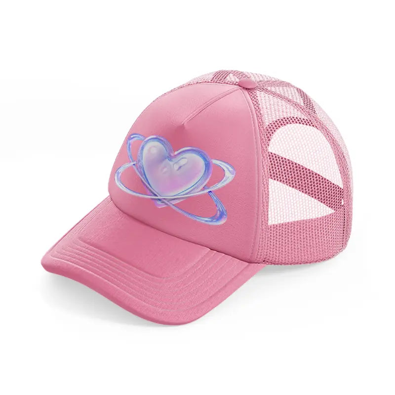 heart ring-pink-trucker-hat