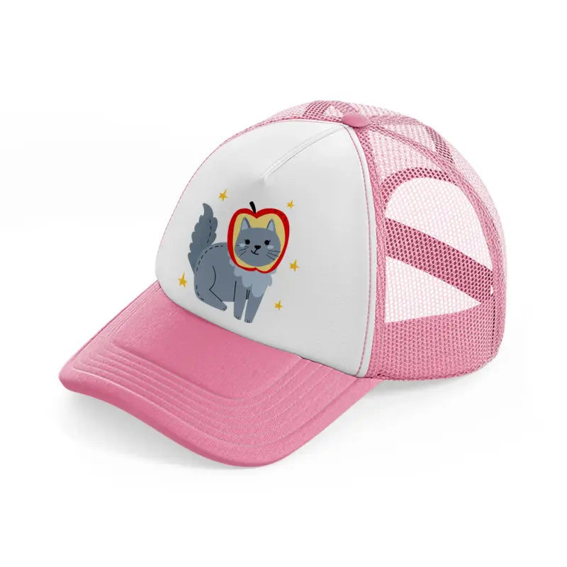 022 costume pink and white trucker hat