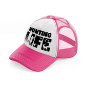 hunting life bold-neon-pink-trucker-hat