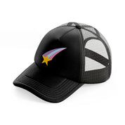 shooting star-black-trucker-hat