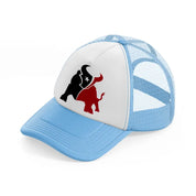 houston texans fan-sky-blue-trucker-hat