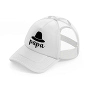 papa hat-white-trucker-hat