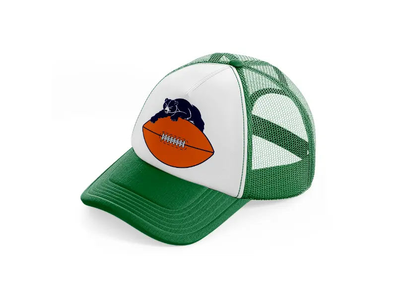 chicago bears ball-green-and-white-trucker-hat