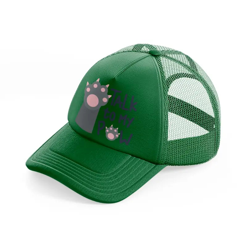 cat (2)-green-trucker-hat
