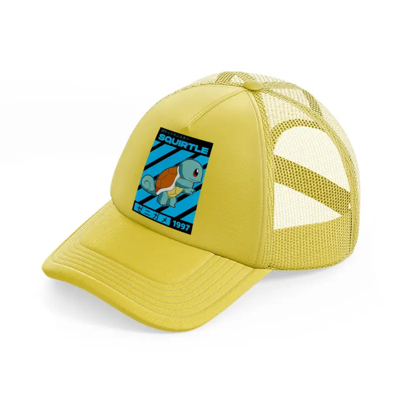 squirtle-gold-trucker-hat